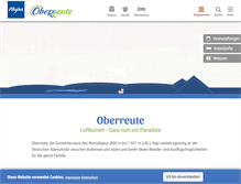 Tablet Screenshot of oberreute.de